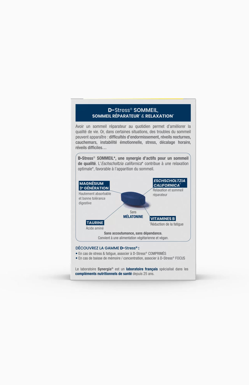 D-Stress Sommer supplement packaging on a white background