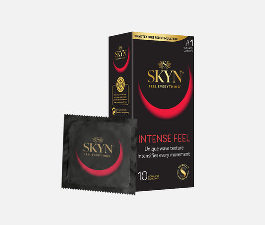 SKYN Intense Feel packaging on a white background