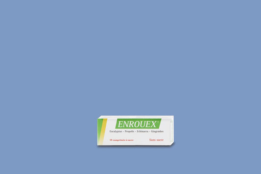 ENROQUEX box on a blue background