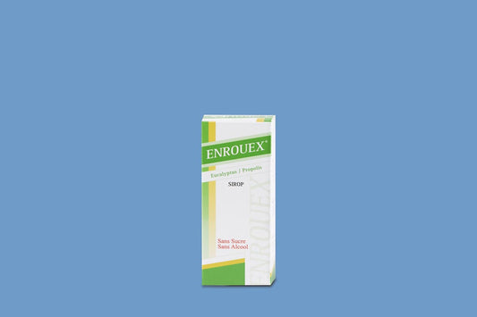 ENROUX packaging on a blue background