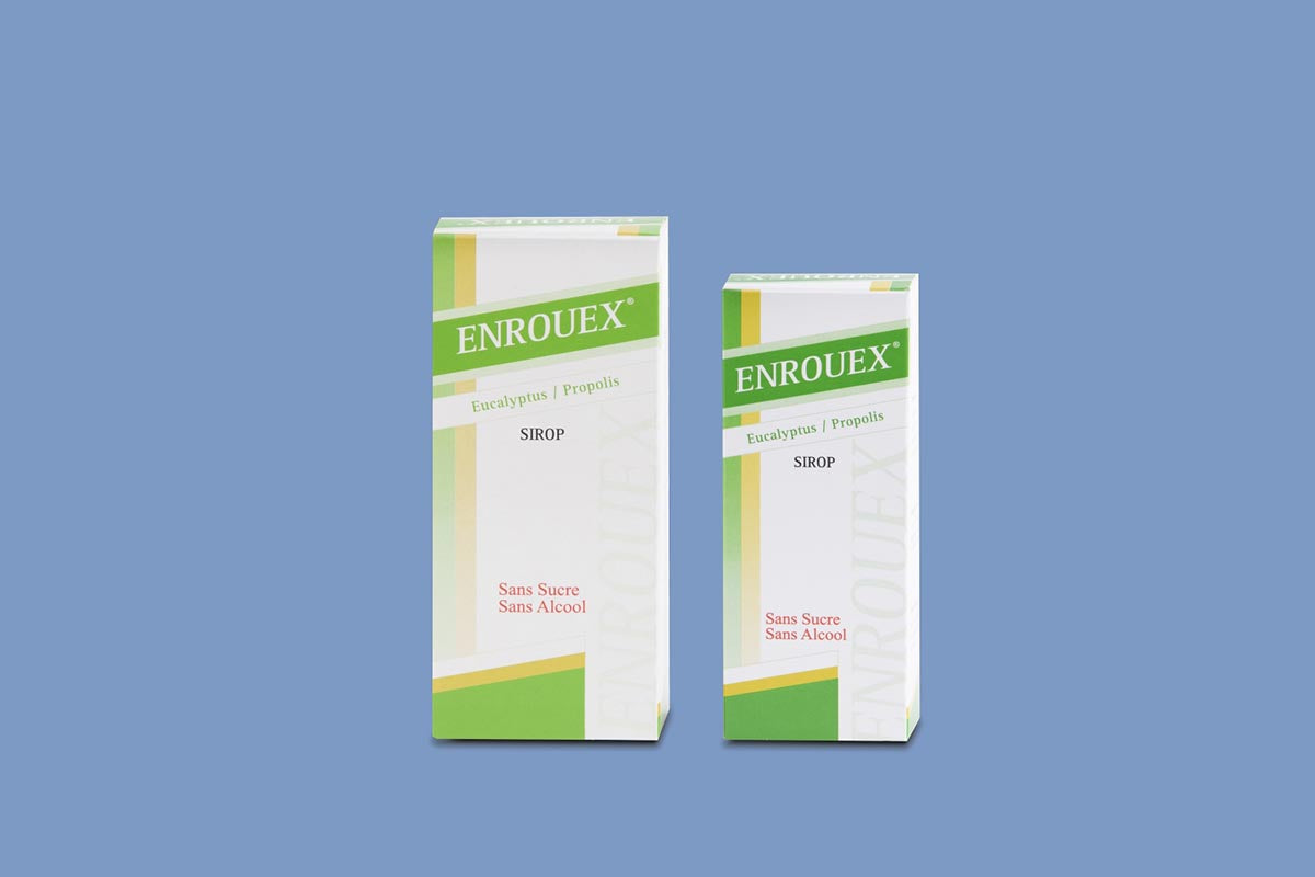 Two Enrouex boxes on a blue background