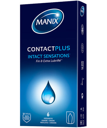 Manix Contact Plus packaging on a white background