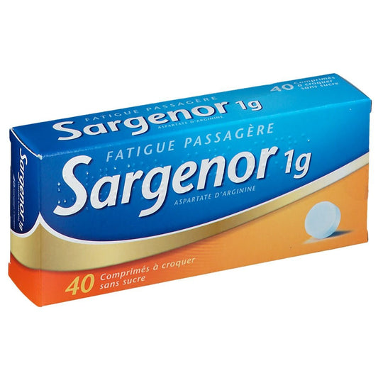 Sargenor 1 g - Sans sucre - 20 comprimés effervescents