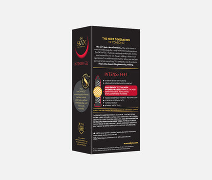Skyn Intense Feel product packaging on a white background