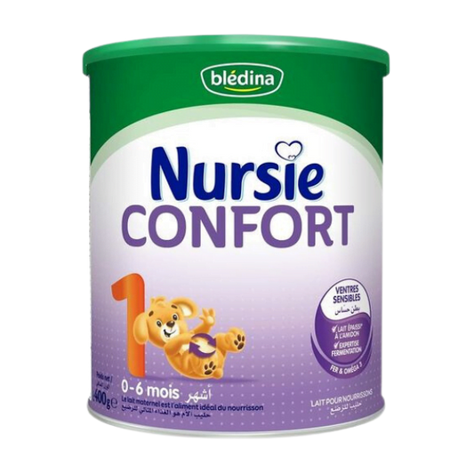 Bledina Nursي كونfort baby formula can on a white background