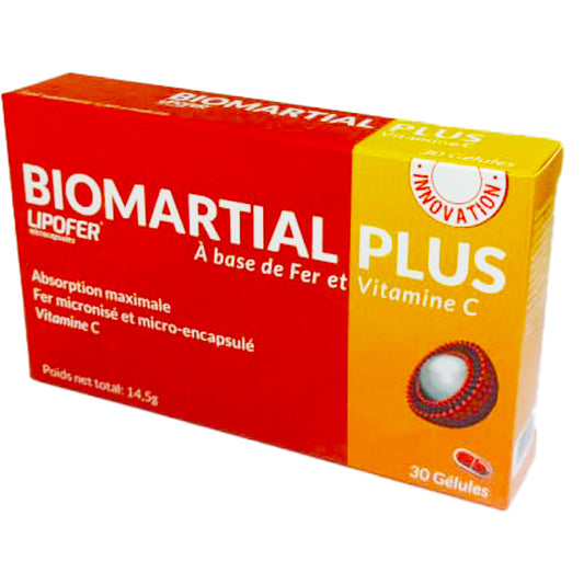 BIOMARTIAL PLUS Fer + Vitamine C - 30 Capsules