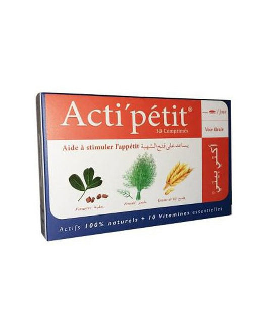 Acti'Pétit Appetite Supplement on a white background 