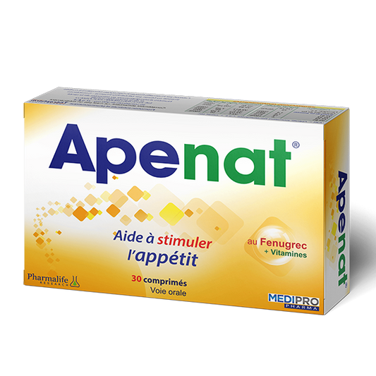 Aopenat supplement box with yellow and white design on a white background