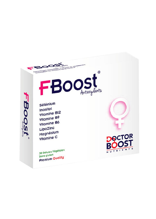 FBoost supplement box on a white background